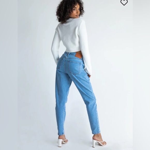 Leila Yolk Mom Denim Jeans | Princess Polly - Picture 3 of 11